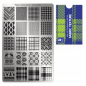 Preview: Moyra Stamping Schablone - Stempeln statt Malen - die schnelle und kreative Nailart für Anfänger und Profis zugleich - Fabric Texture Nr.2