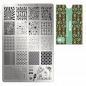 Mobile Preview: Moyra Stamping Schablone - Stempeln statt Malen - die schnelle und kreative Nailart für Anfänger und Profis zugleich - Retro Nr.21
