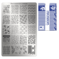 Preview: Moyra Stamping Schablone - Stempeln statt Malen - die schnelle und kreative Nailart für Anfänger und Profis zugleich - Waterworld Nr.29