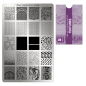 Preview: Moyra Stamping Schablone - Stempeln statt Malen - die schnelle und kreative Nailart für Anfänger und Profis zugleich - Textures Nr.53