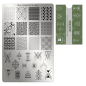 Preview: Moyra Stamping Schablone - Stempeln statt Malen - die schnelle und kreative Nailart für Anfänger und Profis zugleich - Matrix Nr.54
