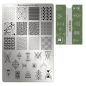 Preview: Moyra Stamping Schablone - Stempeln statt Malen - die schnelle und kreative Nailart für Anfänger und Profis zugleich - Matrix Nr.54