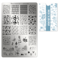 Preview: Moyra Stamping Schablone - Stempeln statt Malen - die schnelle und kreative Nailart für Anfänger und Profis zugleich - Winter is here Nr.57