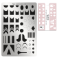 Preview: Moyra Stamping Schablone - Stempeln statt Malen - die schnelle und kreative Nailart für Anfänger und Profis zugleich - Cuts Nr.60