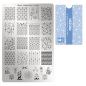 Preview: Moyra Stamping Schablone - Stempeln statt Malen - die schnelle und kreative Nailart für Anfänger und Profis zugleich - Frozen Nr.71