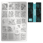 Preview: Moyra Stamping Schablone - Stempeln statt Malen - die schnelle und kreative Nailart für Anfänger und Profis zugleich - Aquatic Nr.78