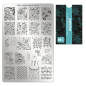 Preview: Moyra Stamping Schablone - Stempeln statt Malen - die schnelle und kreative Nailart für Anfänger und Profis zugleich - Aquatic Nr.78