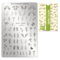 Preview: Moyra Stamping Schablone - Stempeln statt Malen - die schnelle und kreative Nailart für Anfänger und Profis zugleich - Green Leaves Nr.79