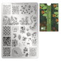 Preview: Moyra Stamping Schablone - Stempeln statt Malen - die schnelle und kreative Nailart für Anfänger und Profis zugleich - Viva Verde Nr.82