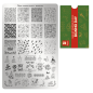Preview: Moyra Stamping Schablone - Stempeln statt Malen - die schnelle und kreative Nailart für Anfänger und Profis zugleich - Boxing Day Nr.85