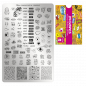 Preview: Moyra Stamping Schablone - Stempeln statt Malen - die schnelle und kreative Nailart für Anfänger und Profis zugleich - Stampchat Nr.86