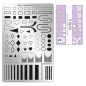 Preview: Moyra Stamping Schablone - Stempeln statt Malen - die schnelle und kreative Nailart für Anfänger und Profis zugleich - Cuts 2 Nr.89