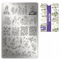 Preview: Moyra Stamping Schablone - Stempeln statt Malen - die schnelle und kreative Nailart für Anfänger und Profis zugleich - Spicery Nr.91