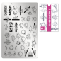 Mobile Preview: Moyra Stamping Schablone - Stempeln statt Malen - die schnelle und kreative Nailart für Anfänger und Profis zugleich - Blossometry 2 Nr.93