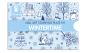 Preview: Moyra Stamping Schablone - Wintertime Nr.101