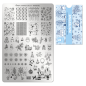 Preview: Moyra Stamping Schablone - Stempeln statt Malen - die schnelle und kreative Nailart für Anfänger und Profis zugleich - Wintertime Nr.101
