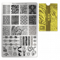 Preview: Moyra Stamping Schablone - Stempeln statt Malen - die schnelle und kreative Nailart für Anfänger und Profis zugleich - Suede Nr.104