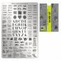 Preview: Moyra Stamping Schablone - Stempeln statt Malen - die schnelle und kreative Nailart für Anfänger und Profis zugleich - Word Up Nr.129