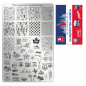 Preview: Moyra Stamping Schablone - Stempeln statt Malen - die schnelle und kreative Nailart für Anfänger und Profis zugleich - Globetrotter-America Nr.133 Preview: Moyra Stamping Schablone - Stempeln statt Malen - die schnelle und kreative Nailart für Anfänger und Profis zugleich - Globetrotter-America Nr.133