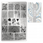 Preview: Moyra Stamping Schablone - Stempeln statt Malen - die schnelle und kreative Nailart für Anfänger und Profis zugleich - Texture 3 Nr.134