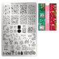 Preview: Moyra Stamping Schablone - Stempeln statt Malen - die schnelle und kreative Nailart für Anfänger und Profis zugleich - Winterfest Nr.137