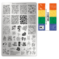 Preview: Moyra Stamping Schablone - Stempeln statt Malen - die schnelle und kreative Nailart für Anfänger und Profis zugleich - March Nr.139
