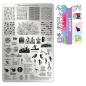 Preview: Moyra Stamping Schablone - Stempeln statt Malen - die schnelle und kreative Nailart für Anfänger und Profis zugleich - August Nr.145