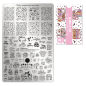 Preview: Moyra Stamping Schablone - Stempeln statt Malen - die schnelle und kreative Nailart für Anfänger und Profis zugleich - October Nr.148