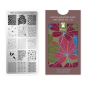 Preview: Moyra NailArt Stempelplatte MINI - The Last Day Of Summer Nr. 102 - Die kompakte Stempelplatte mit hervorragenden Eigenschaften speziell für die zierliche Hand und für smarte Nägel.