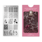 Preview: Moyra NailArt Stempelplatte MINI - Birds Always Nr. 103 - Die kompakte Stempelplatte mit hervorragenden Eigenschaften speziell für die zierliche Hand und für smarte Nägel.