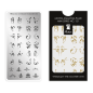 Preview: Moyra NailArt Stempelplatte MINI - Through the Master's eyes Nr. 121 - Die kompakte Stempelplatte mit hervorragenden Eigenschaften speziell für die zierliche Hand und für smarte Nägel.