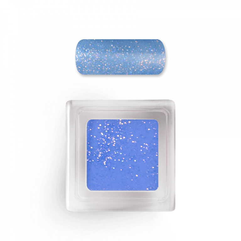 Farb Acryl SPARKLING Misty Blue Nr. 9 - Extra fein gemahlenes, hochpigmentiertes Acrylpulver in einer ungewöhnlich großen Farbauswahl mit vielen Effekten. Unser Farb-Acryl ist sowohl für die Naturnagelverstärkung, als auch für die künstliche Nagelverlänge
