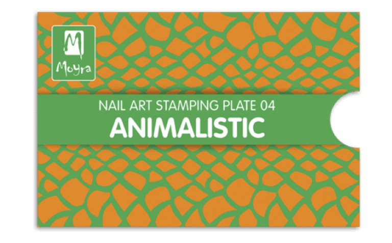 Moyra Stamping Schablone - Animalistic Nr.4