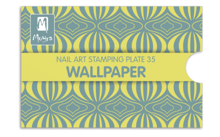 Moyra Stamping Schablone - Wallpaper Nr.35