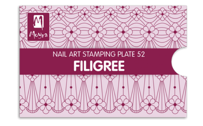 Moyra Stamping Schablone - Filigree Nr.52