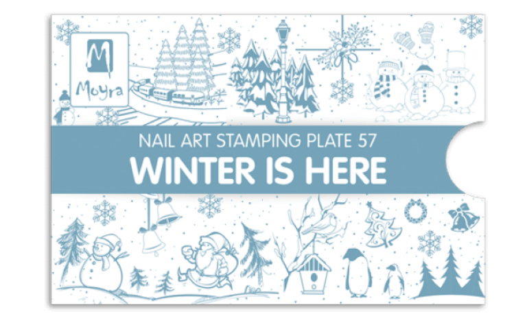 Moyra Stamping Schablone - Winter is here Nr.57