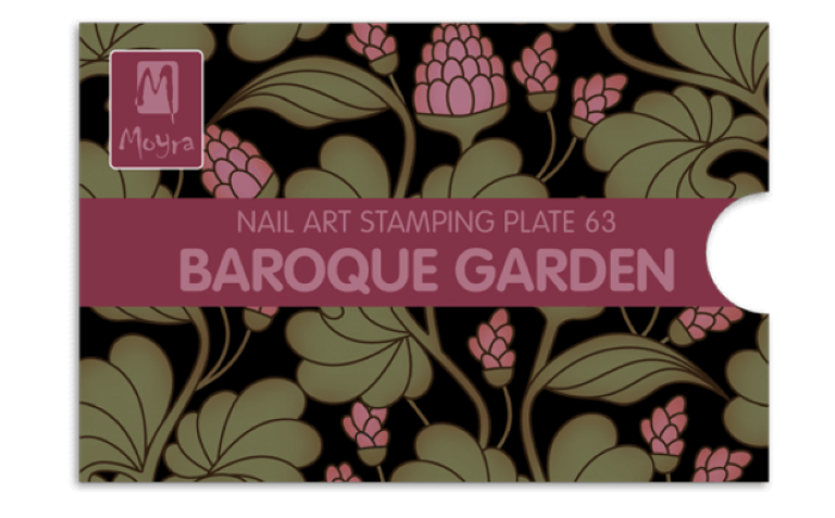 Moyra Stamping Schablone - Baroque Garden Nr.63