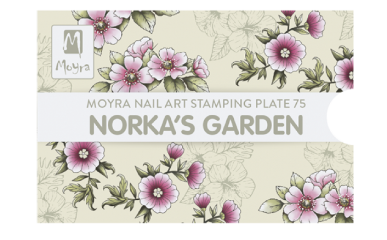 Moyra Stamping Schablone - Norkas Garden Nr.75