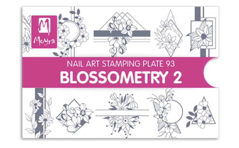 Moyra Stamping Schablone - Blossometry 2 Nr.93