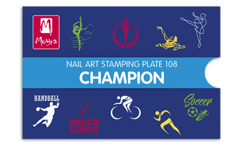 Moyra Stamping Schablone – Champion Nr.108