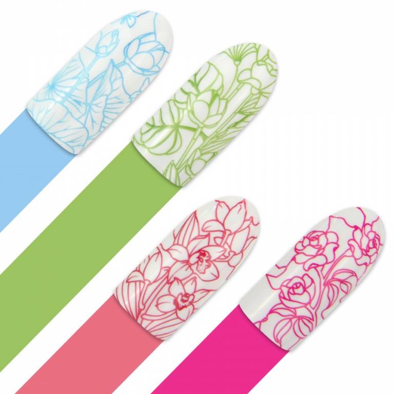 Moyra Stamping Schablone - Stained Glass 2 Nr.122