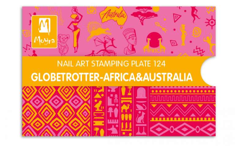 Moyra Stamping Schablone – Globetrotter-Africa&Australia Nr.124