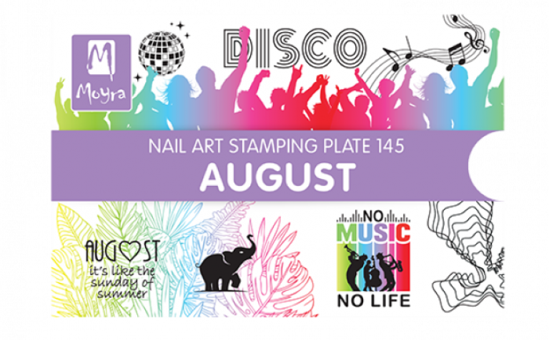 Moyra Stamping Schablone – August Nr.145