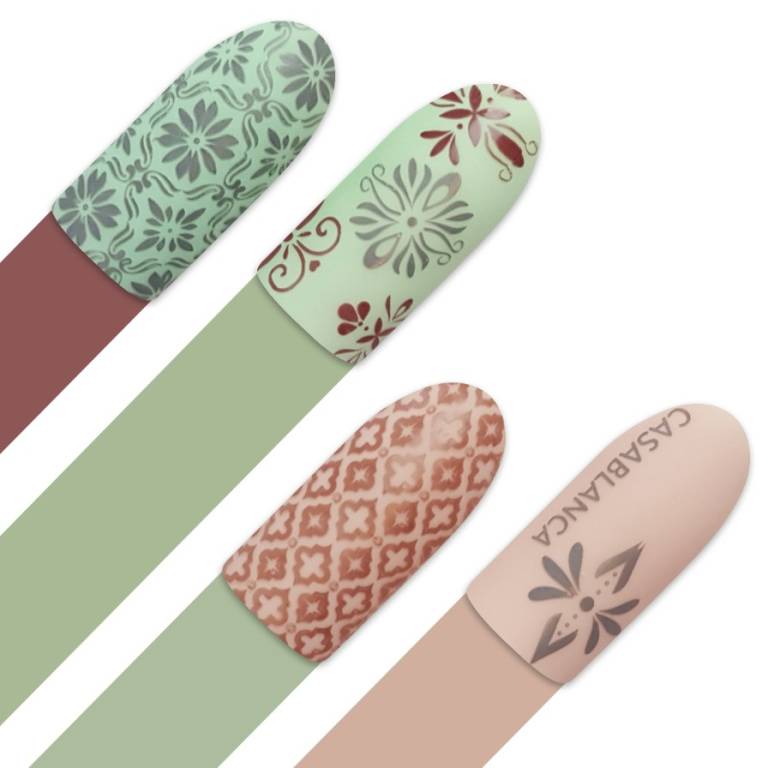 Moyra Stamping Schablone – Casablanca Nr.152