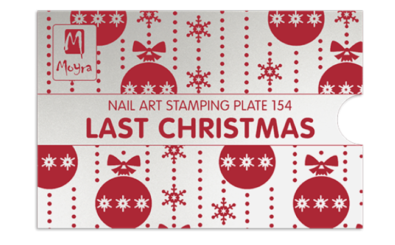 Moyra Stamping Schablone – Last-Christmas Nr.154