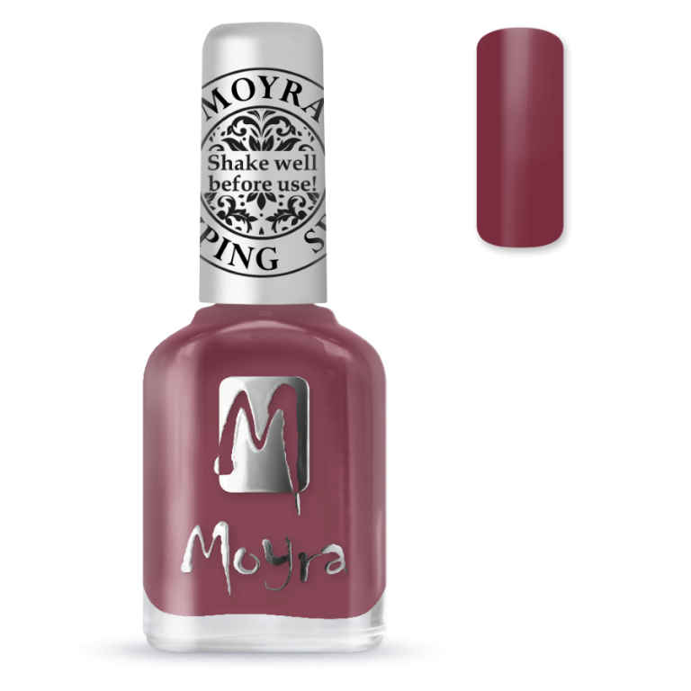 Stamping Nagellack Cashmere Bordeaux Nr. SP 38 - Stamping Lack speziell für die NailArt Stempeltechnik, einfache Anwendung, professionelle Endergebnisse.