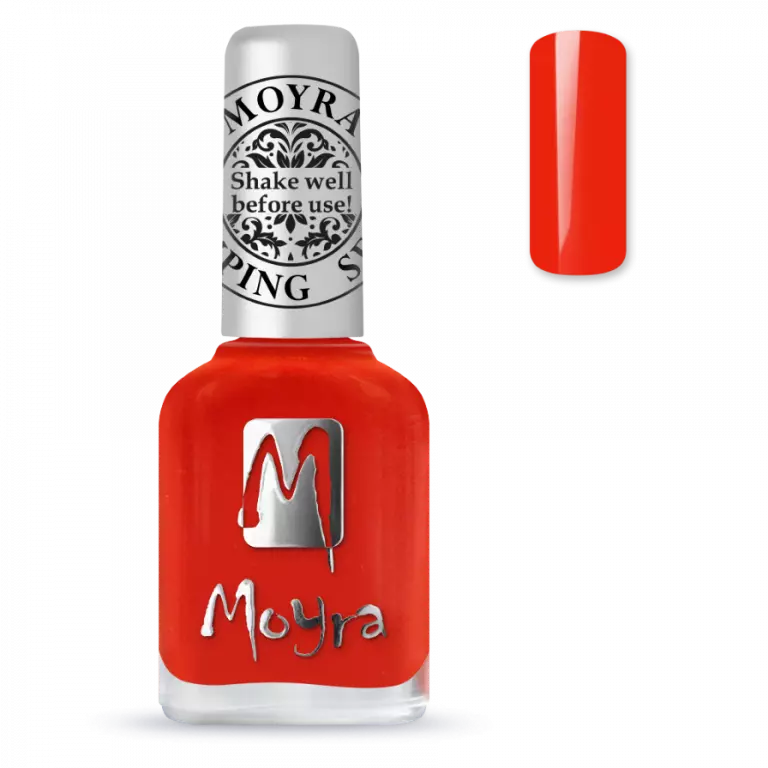 Stamping Nagellack Amber Orange Nr. SP 41 - Stamping Lack speziell für die NailArt Stempeltechnik, einfache Anwendung, professionelle Endergebnisse.