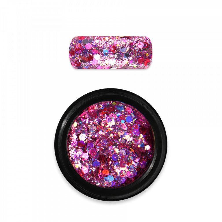 Holo Glitter Mix 20 – Dark Rose