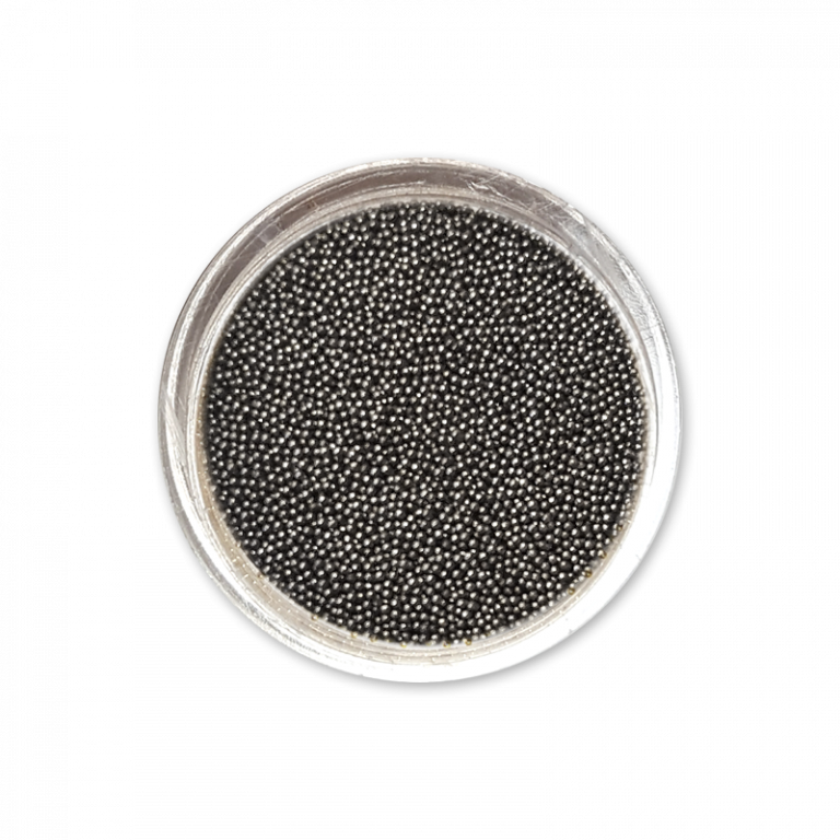 Nageldesign NailArt Perlen graphit für die moderne Nailart, 3D Nägel im Kaviar-Look, Caviar Beads NailArt Deko
