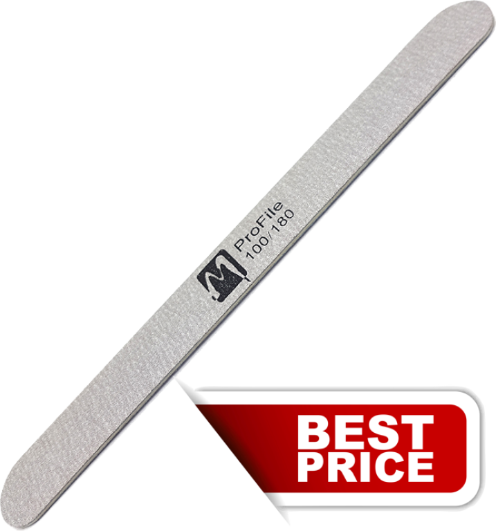 PRO File SLIM – dünne Sandblatt-Nagelfeile: 100/180